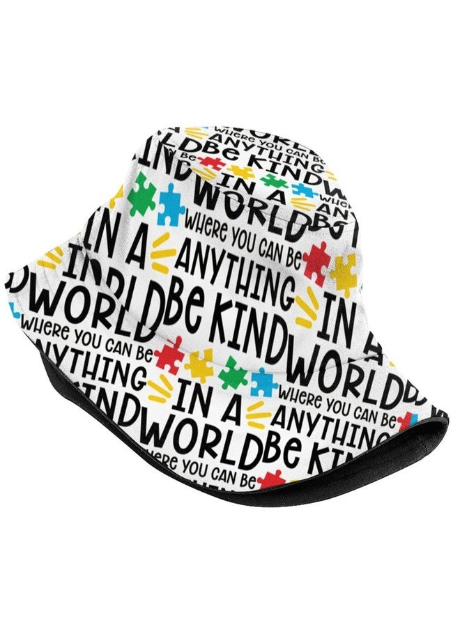 ASYG Unisex Autism Awareness Bucket Hat Beach Sun Hat Autism Fisherman Cap for Men Women Teens - Image 2